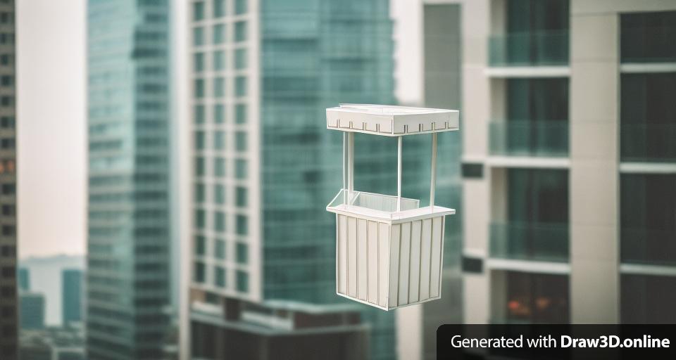 in city place in background