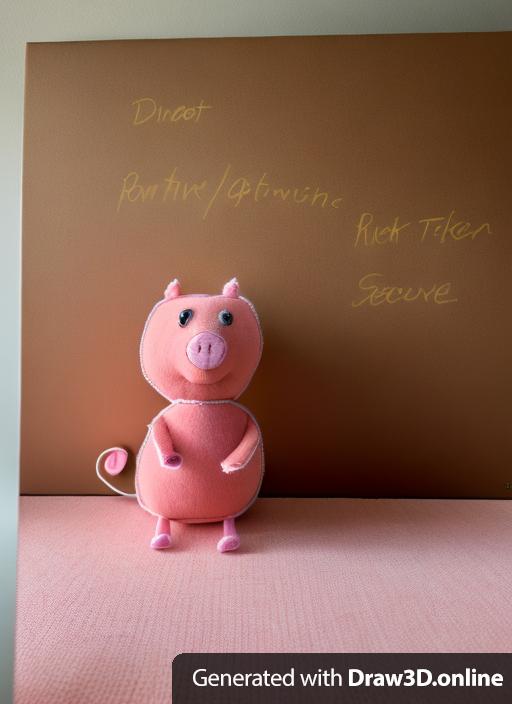 create a stuffed animal PIG toy