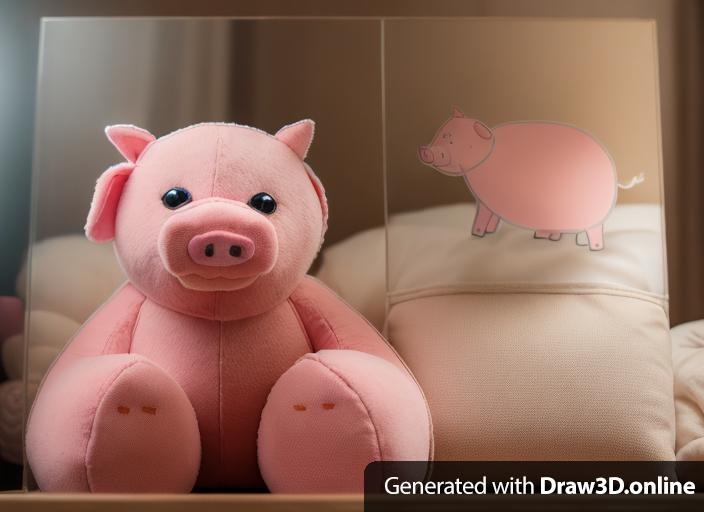 create a stuffed animal PIG toy