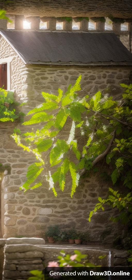 Keep the essence just make it in a 3D French cottage